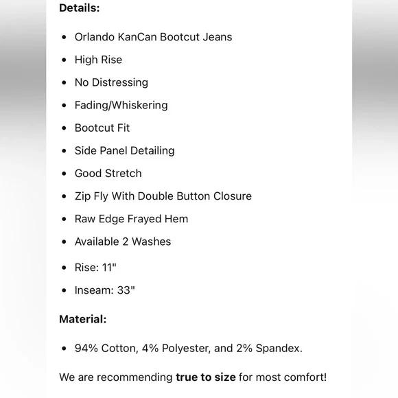 Orlando KanCan Bootcut Jeans - Picture 7 of 7